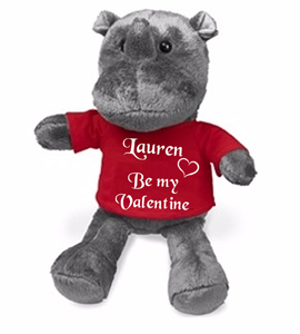 Rhino plush valentine - Be My Valentine