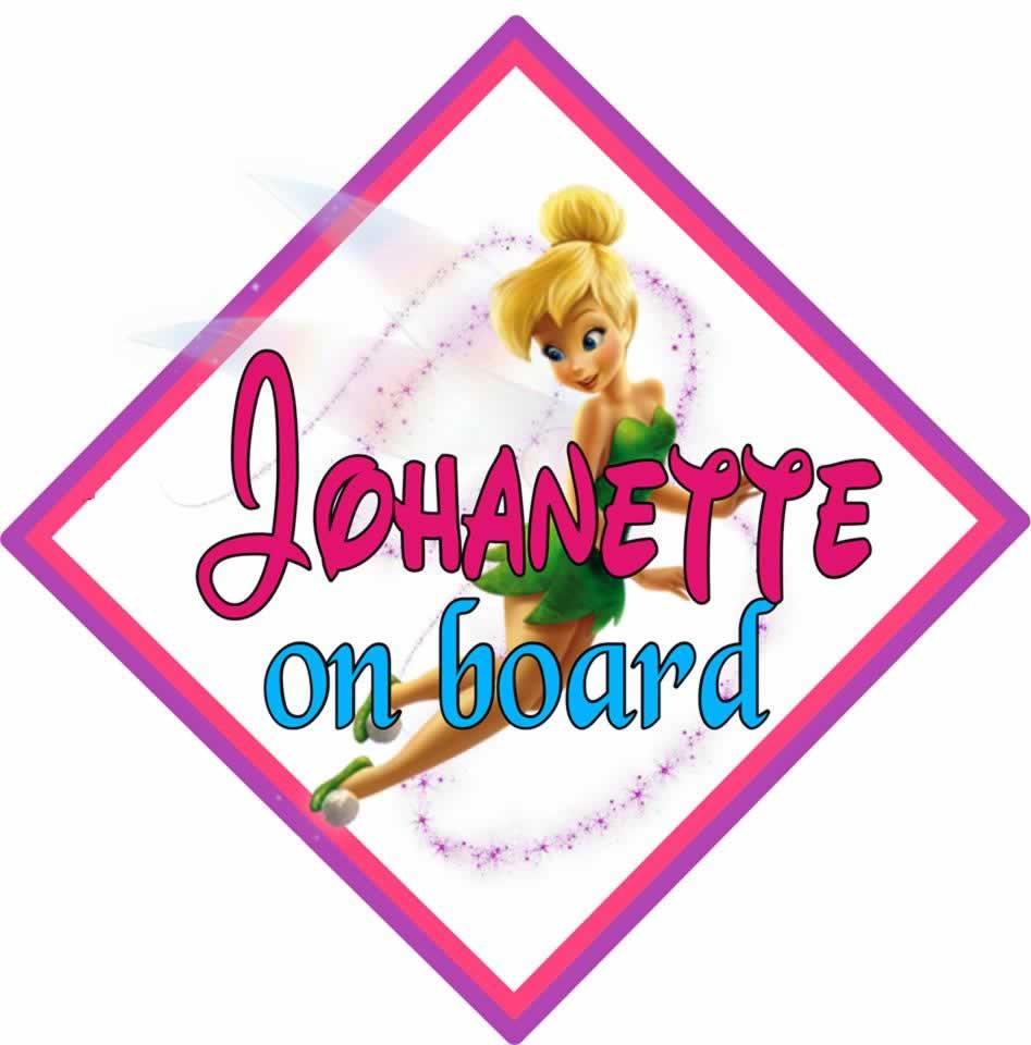 Baby on Board - Tinker Bell Personalised