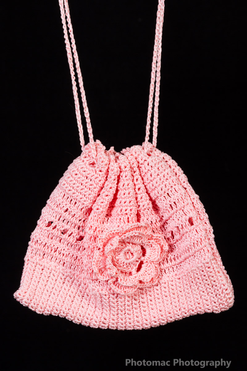 Pink flower bag