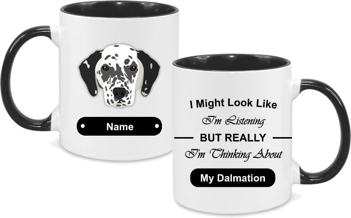 Dalmation Face with text