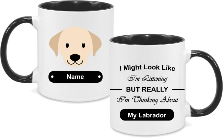 Labrador Face with text