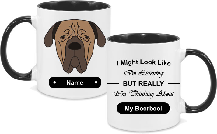 Boerboel Face drawn with text