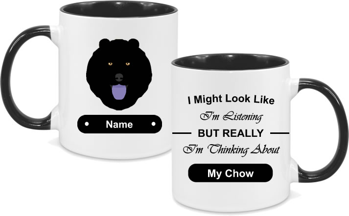 Chow Chow Black Face with text
