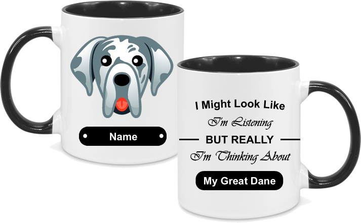 Great Dane Face with text