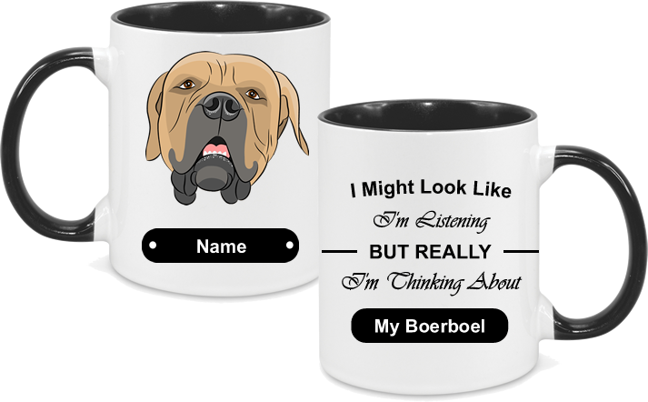 Boerboel Face with text