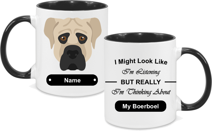 Boerboel Face with text