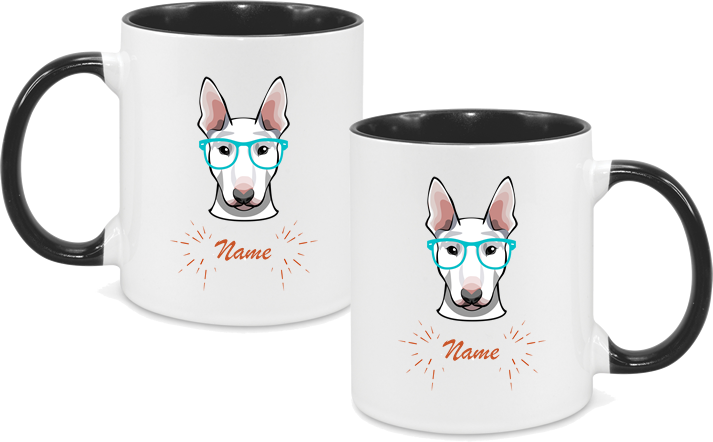Bull Terrier Face Glasses both sides