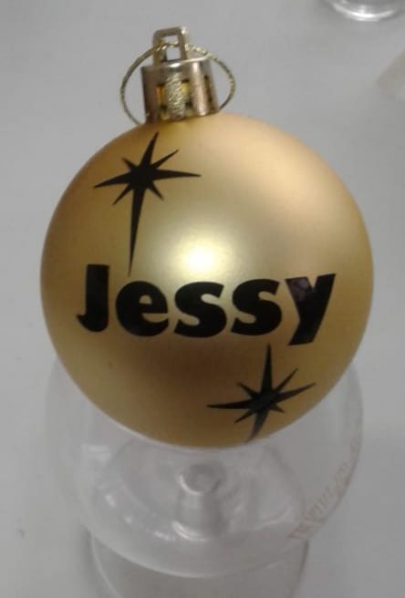 Personalised Bauble Stars (Gill Font)