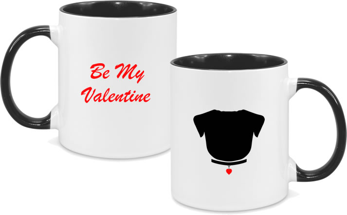 Valentines Pug Mug 002