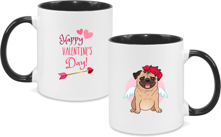 Valentines Pug Mug 005