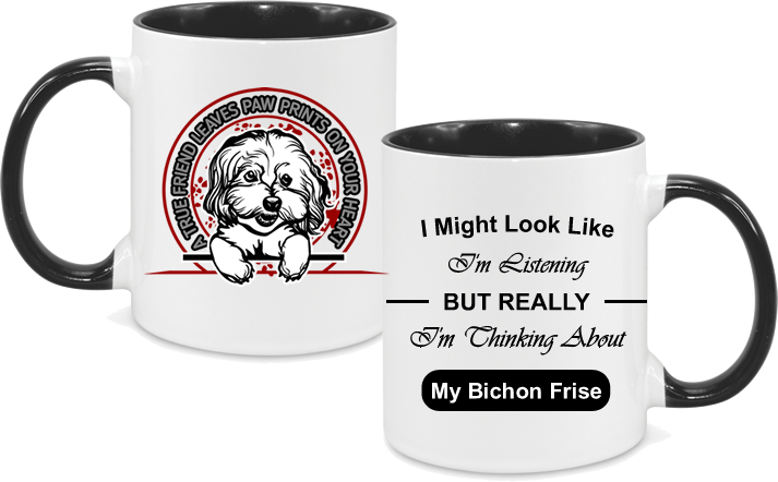 Bichon Frise with text